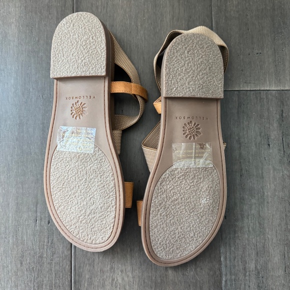 Yellow Box Women's Tan Strap Sandals - Brand New Size 11 - Picture 6 of 6